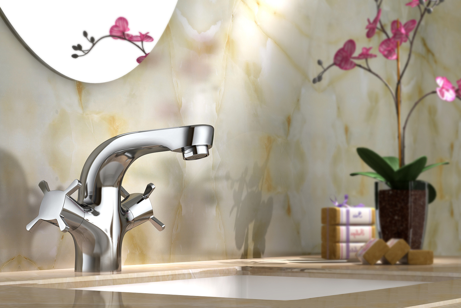 58011 Смеситель KAISER Cuatro для раковины